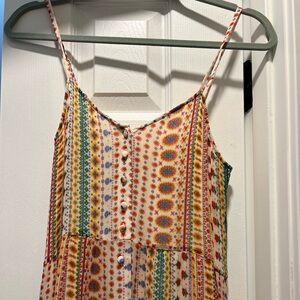 sezane summer maxi dress floral size 36 2 4 small